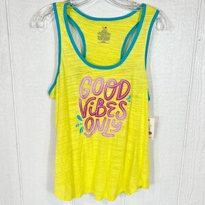 NEW Secret Treasures Bright Yellow Pajama Sleeveless Top